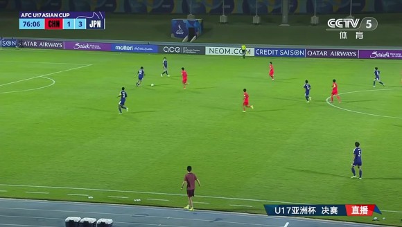 U17男足点球再扳一球！贺炜：下半场全力拼搏出来的机会！